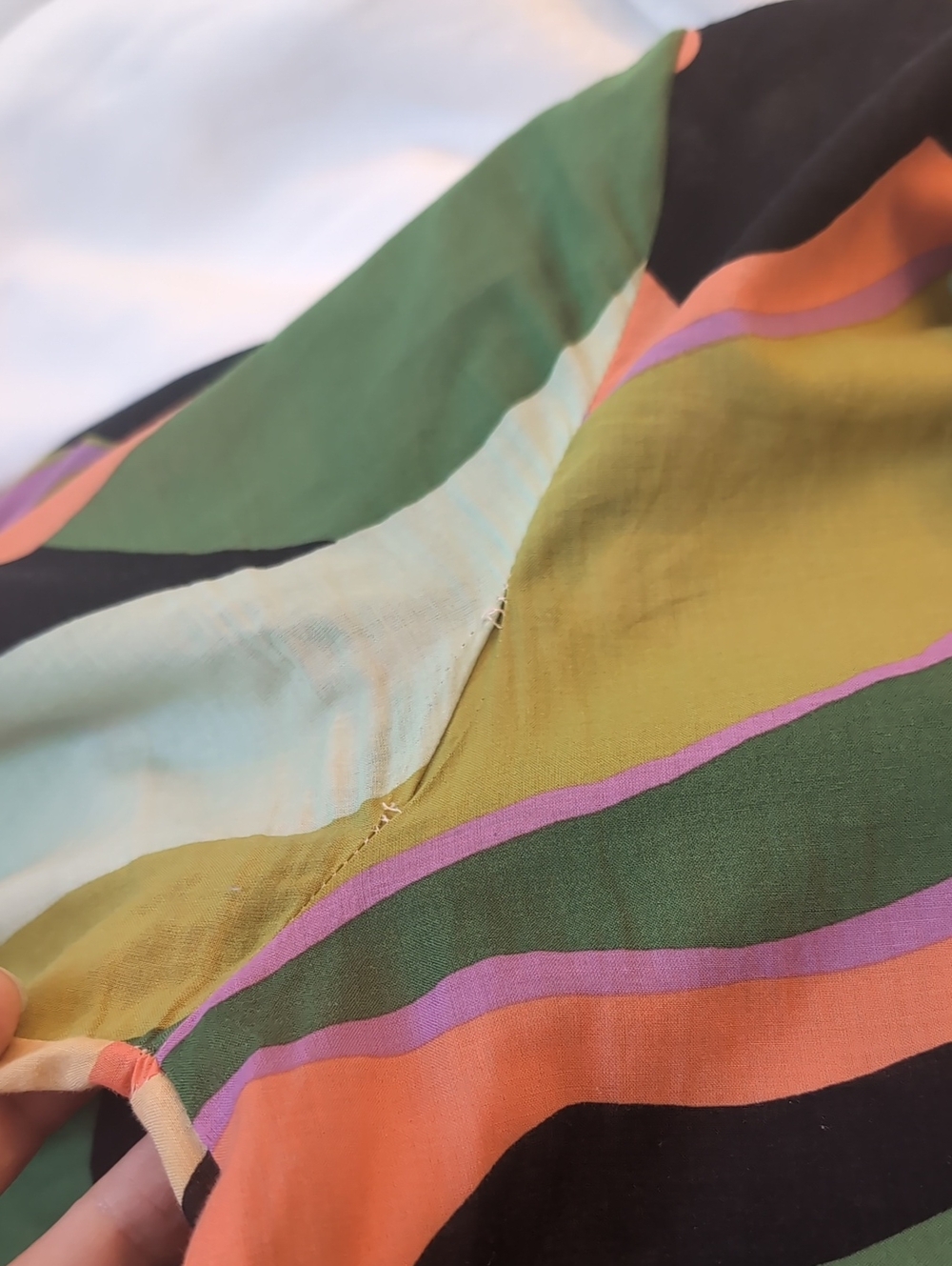 Colorful Abstract Print Maxi Dress - Green/Pink/Black - Picture 11 of 11